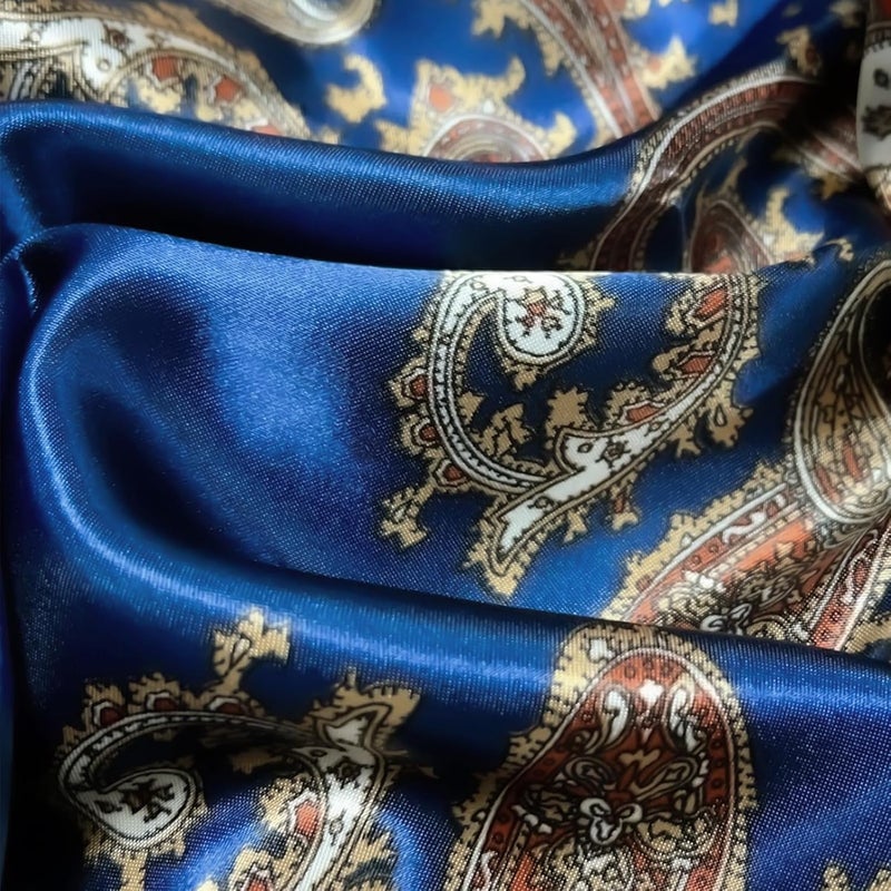 vimate 35" Square Silk Like Head Scarf - Women's Fashion Satin Scarf Bandana for Hair Wrapping at Night. - Image 2